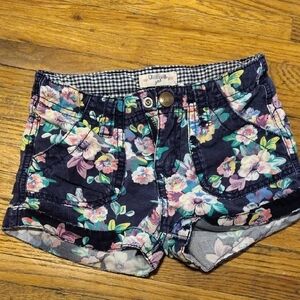 OshKosh B'gosh Floral Kids Shorts - Navy and Multicolor